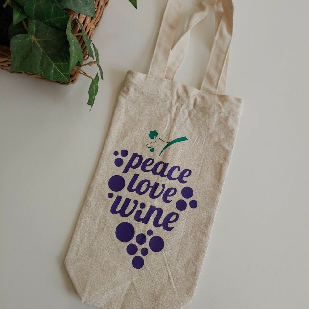 Wine Canvas Tote Bag, Canvas Tote Bag, Wine Gift